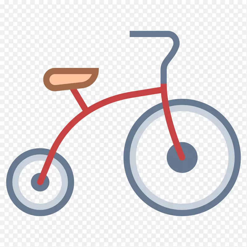 自行车三轮车运输电脑图标剪贴画.自行车