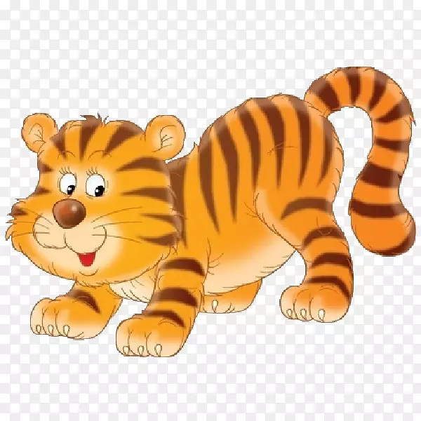 小猫孟加拉猫大猫野猫剪贴画-生姜水彩