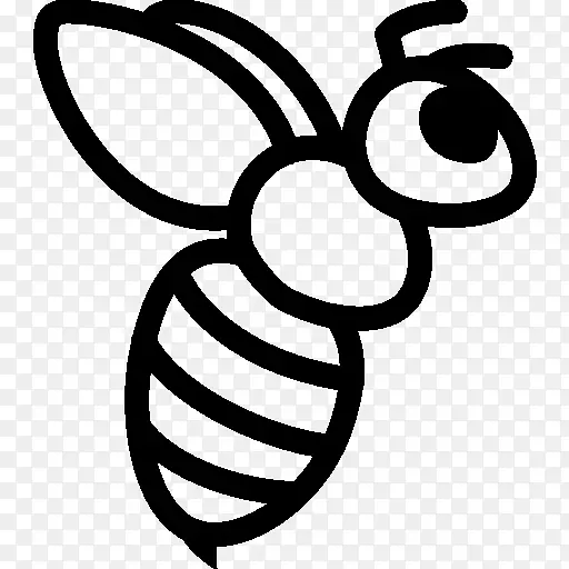 蜜蜂黄蜂电脑图标昆虫蜜蜂和蜂蜜标签载体材料