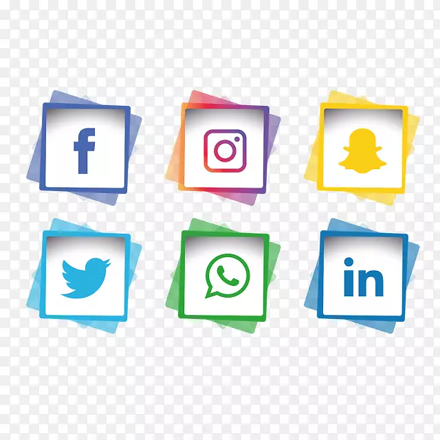 社交媒体营销计算机图标.社交媒体