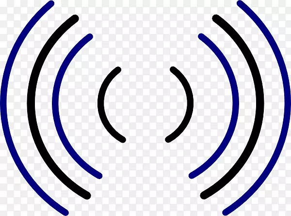 圆圈边缘无线电波电脑图标剪贴画圈