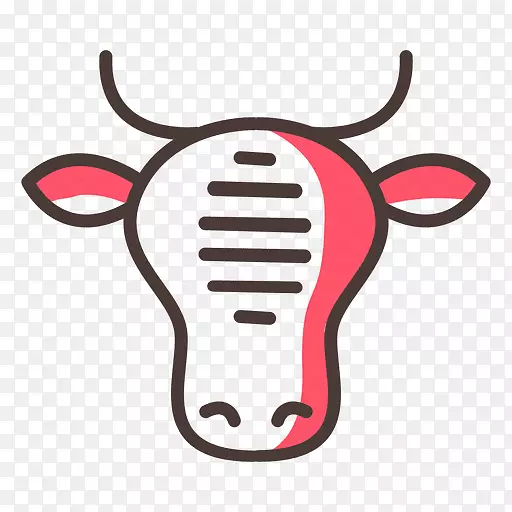 肉牛电脑图标剪贴画-牛奶