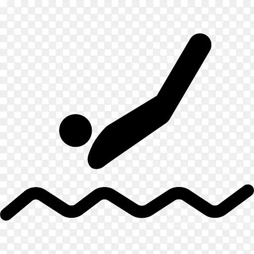 残奥会游泳电脑图标-游泳