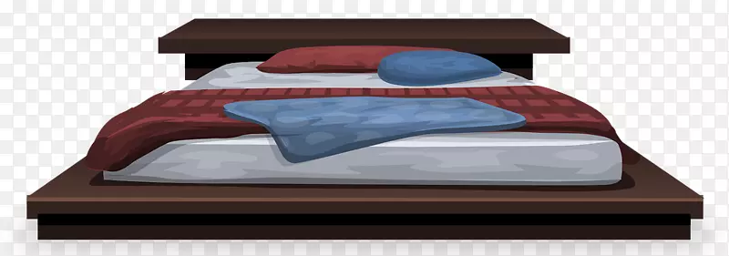 床铺床垫，枕头，夹子，艺术床