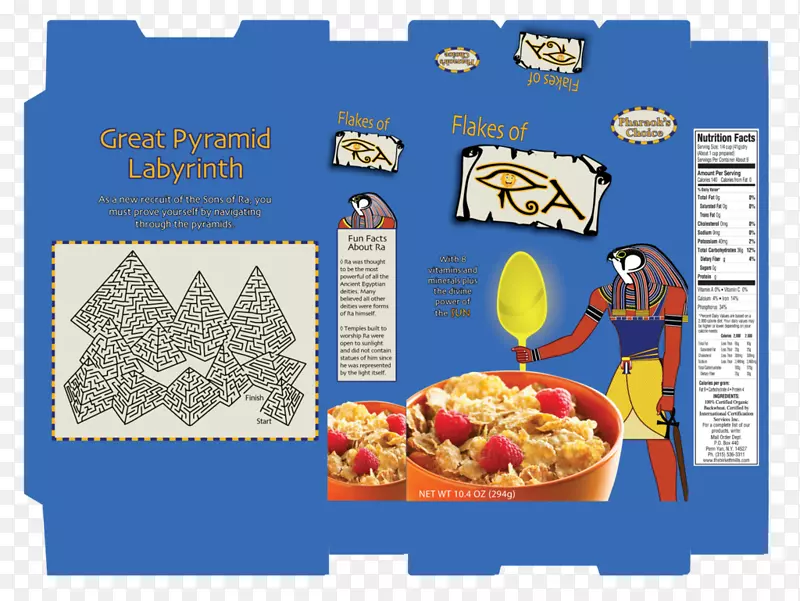 早餐谷类玉米片食物组-埃及创意人物设计模版下载