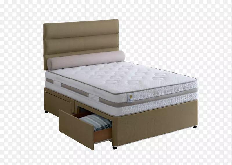 床框式长沙发箱-弹簧床垫-床