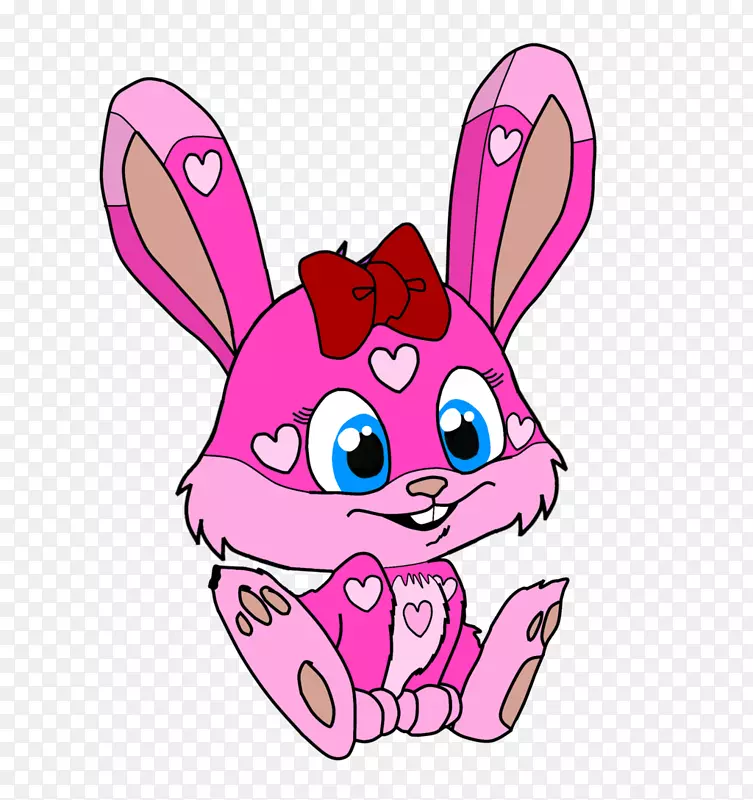 复活节兔须，鼻子，剪贴画.粉红色兔子耳朵