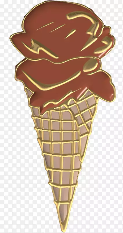 冰淇淋圆锥形中心博客剪贴画-冰淇淋
