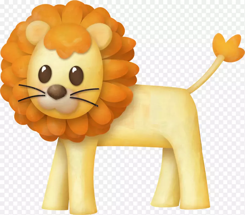 狮子大猫动物剪贴画-狮子
