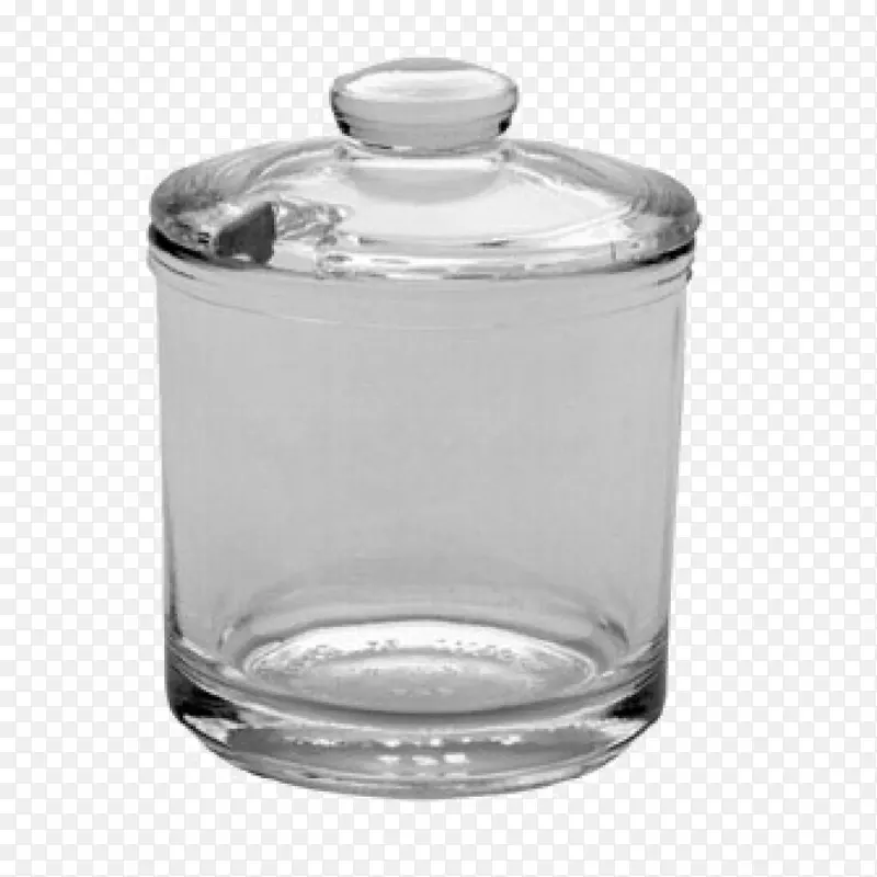 食品储存容器盖子玻璃梅森罐-两个玻璃瓶