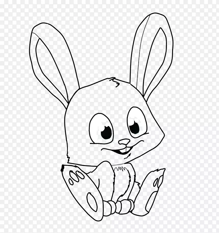 国内兔子复活节兔子画-兔子