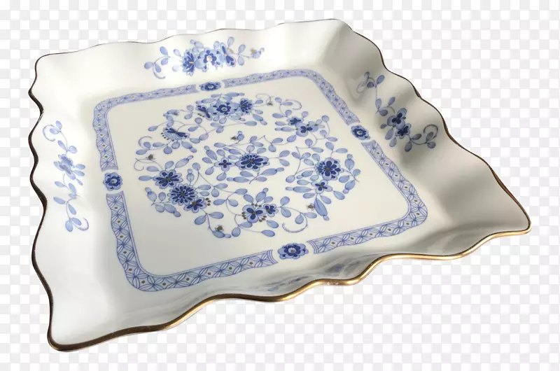 平板盘陶瓷蓝白色陶瓷餐具.青花瓷碗