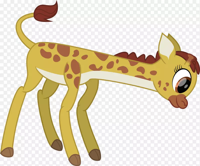 猫科长颈鹿剪贴画-Giraff