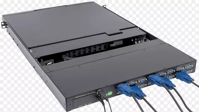 电脑键盘PlayStation 2电脑鼠标kvm开关19英寸机架排骨架