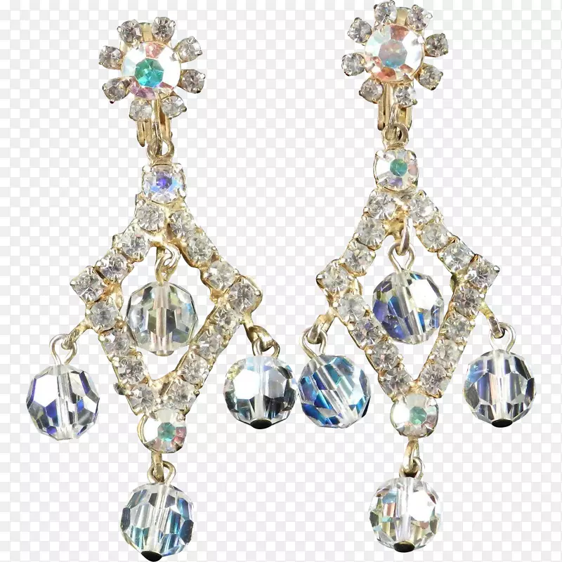 耳环仿宝石和莱茵石珠宝首饰珠.宝石