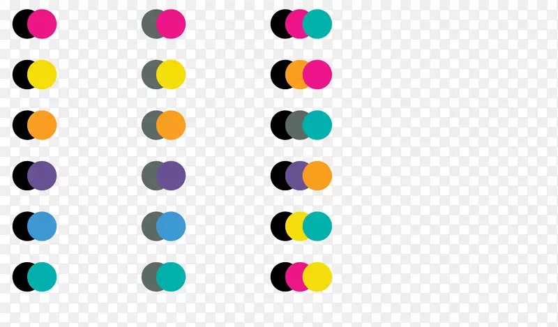 配色方案原色理论黄-七色组合