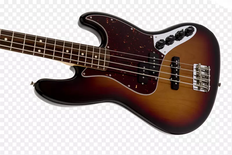 Fender美洲豹低音护舷Squier老式改良美洲虎低音特制低音吉他-太阳爆裂