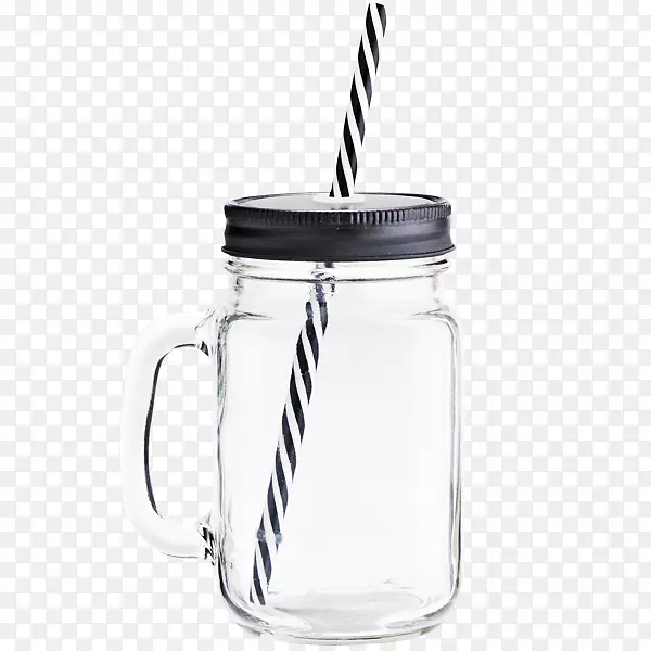 饮用水吸管杯玻璃瓶餐具玻璃罐原型