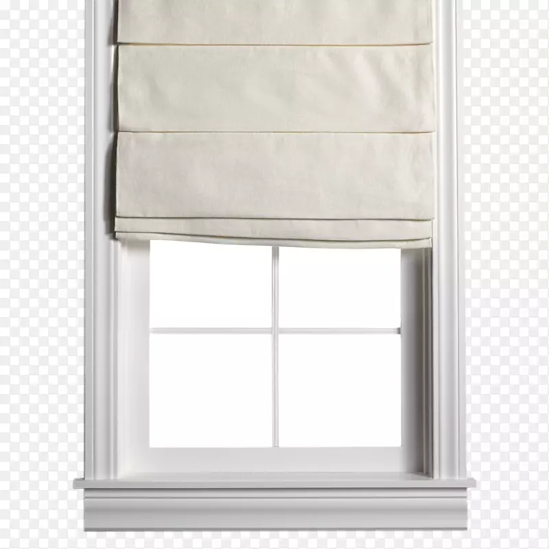 罗马遮阳窗百叶窗和遮阳窗处理亚麻布.褶皱