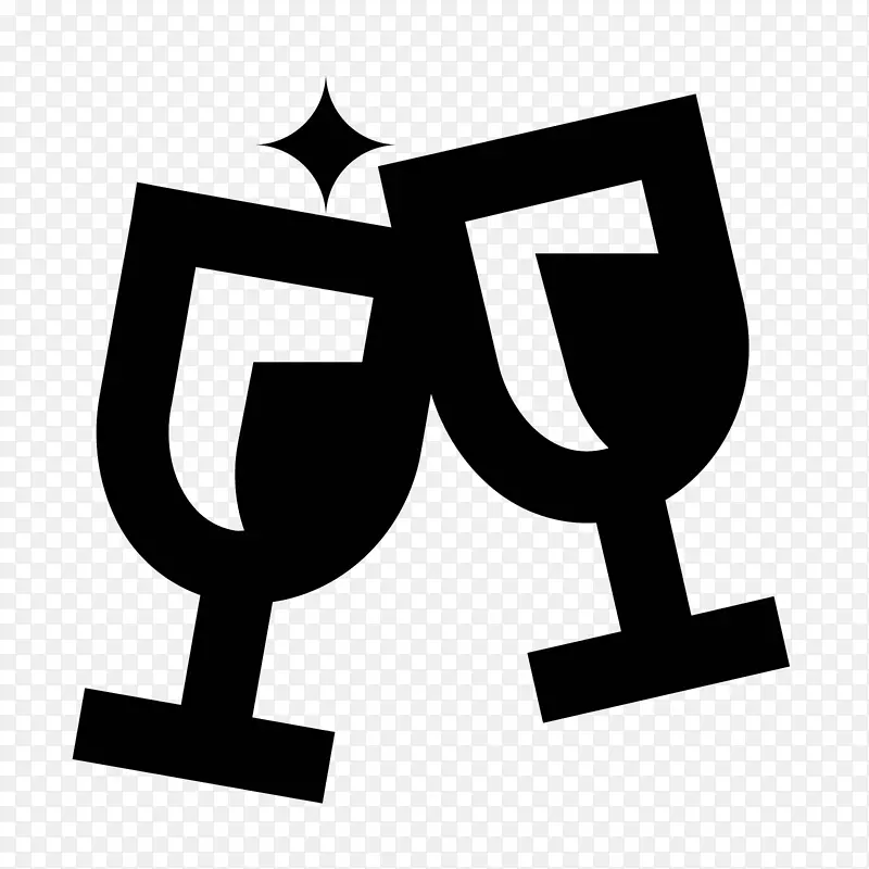 香槟酒杯电脑图标.性别符号