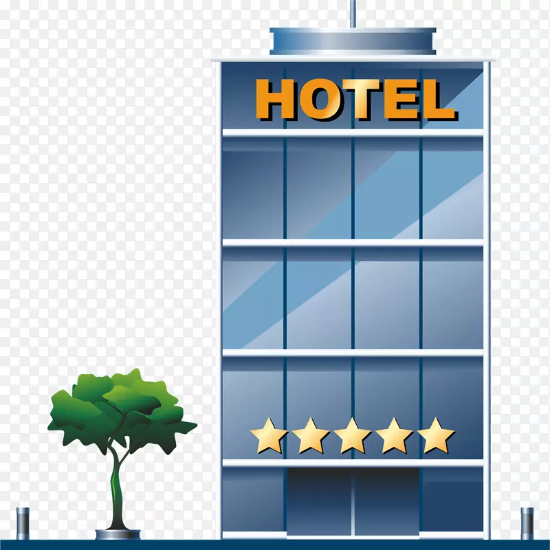 酒店汽车旅馆电脑图标剪贴画-Accor