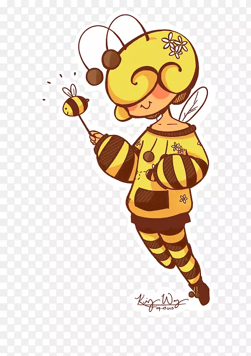 蜜蜂越轨-艺术作品-人