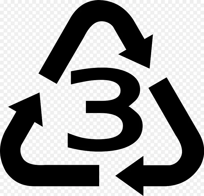 回收符号回收代码树脂识别代码塑料回收符号