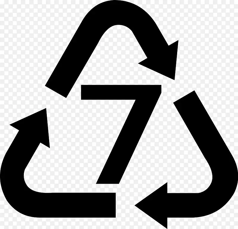 回收符号树脂识别代码回收代码塑料回收