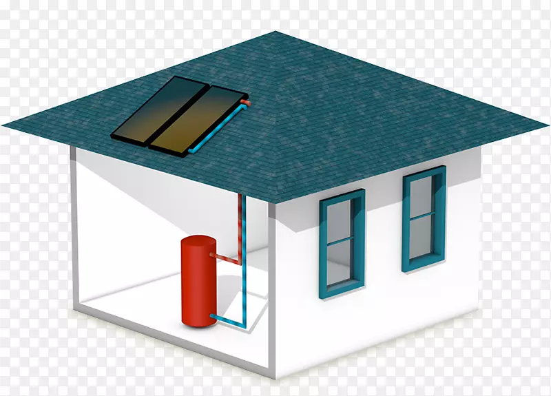太阳能热水供暖太阳能集中供热房