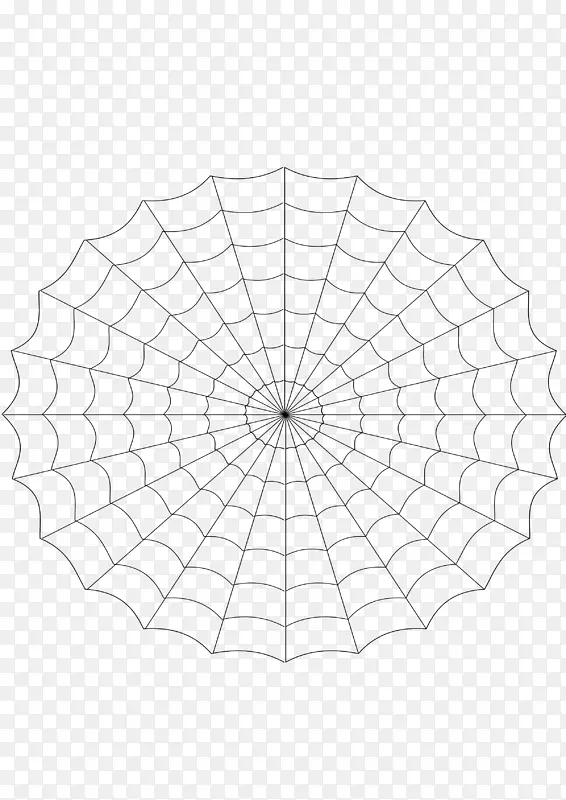 点叶角对称蜘蛛网图案
