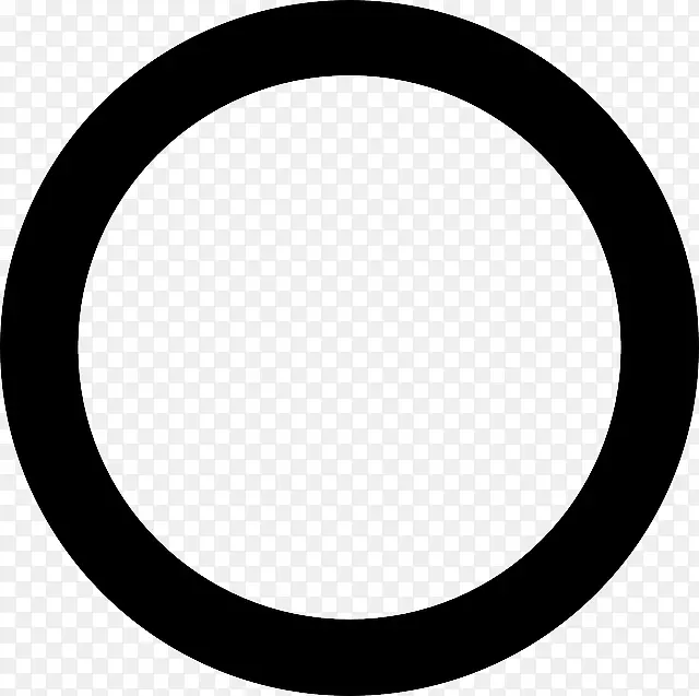 黑色圆圈电脑图标黑色正方形剪贴画