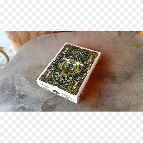 玩纸牌珠宝纸牌游戏魔术灵感来自绿色滑板猫头鹰