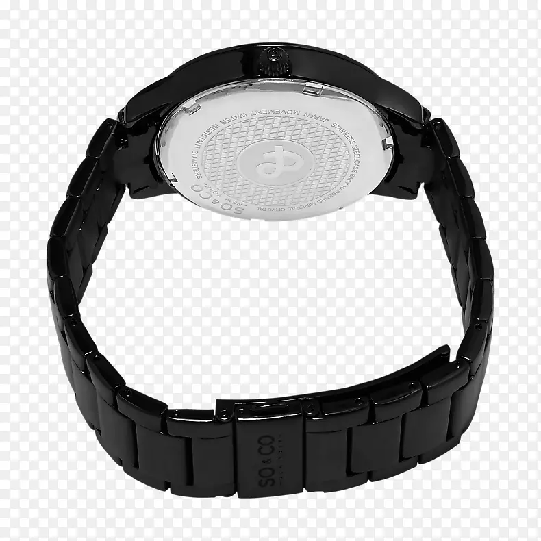 手表表带金属-黑色漆器阿拉伯数字png免费下载