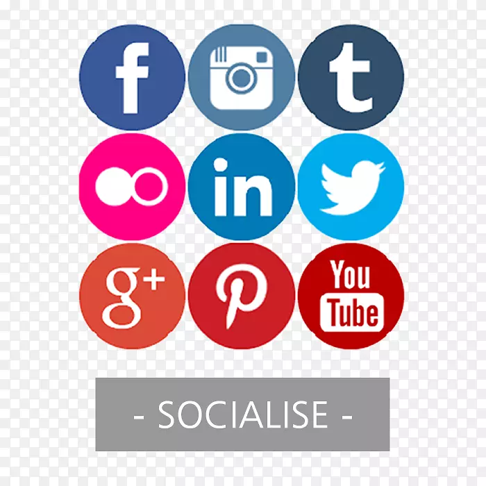社会媒体营销剪贴画-社交媒体