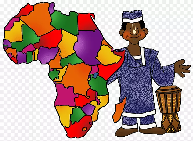 非洲艺术剪贴画-非洲