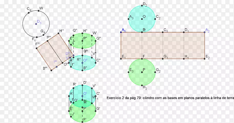 画法几何圆柱数学
