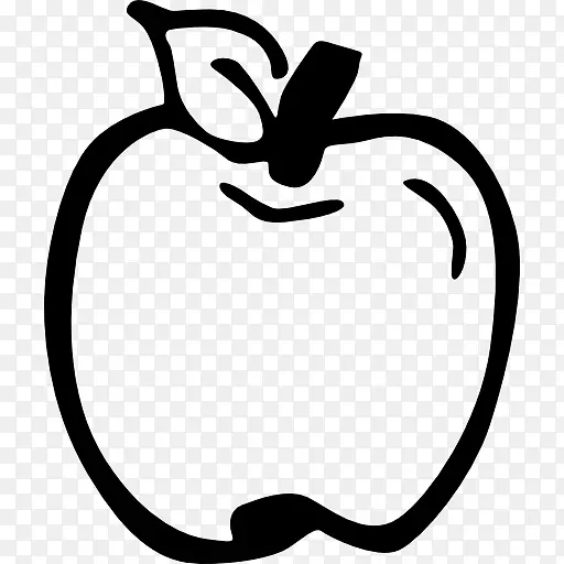 苹果电脑图标绘图剪辑艺术.苹果水果像素