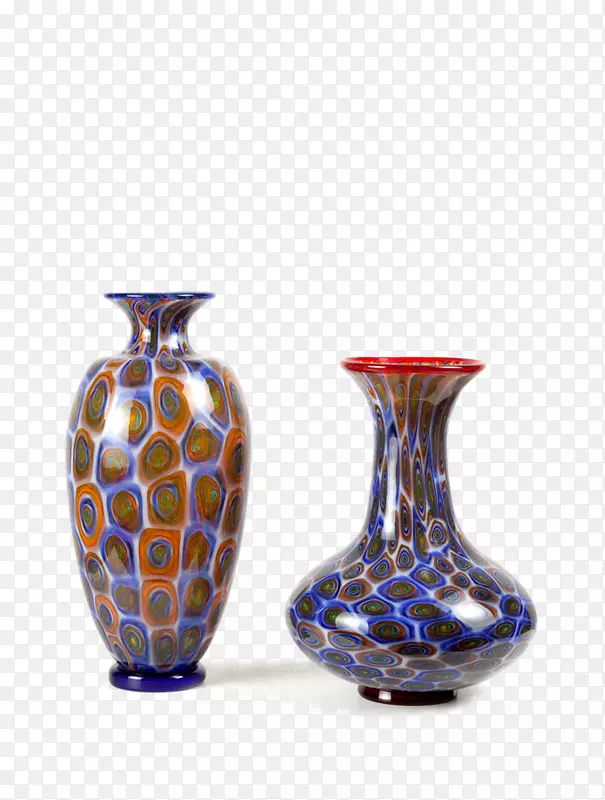 花瓶陶瓷钴蓝玻璃陶器花瓶