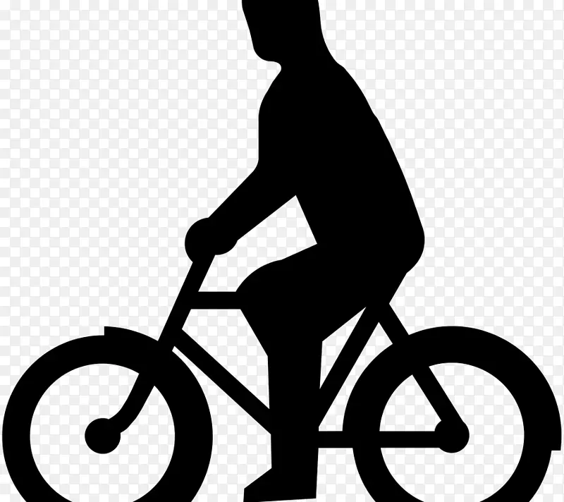 警示牌交通标志自行车道路-自行车