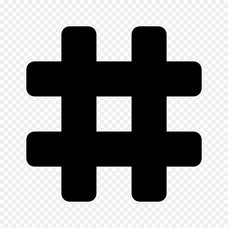 Hashtag计算机图标数字符号