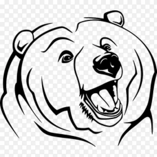 灰熊北极熊科迪亚克熊剪辑艺术熊