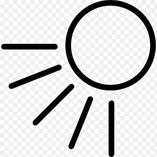 太阳光电脑图标太阳符号剪贴画符号