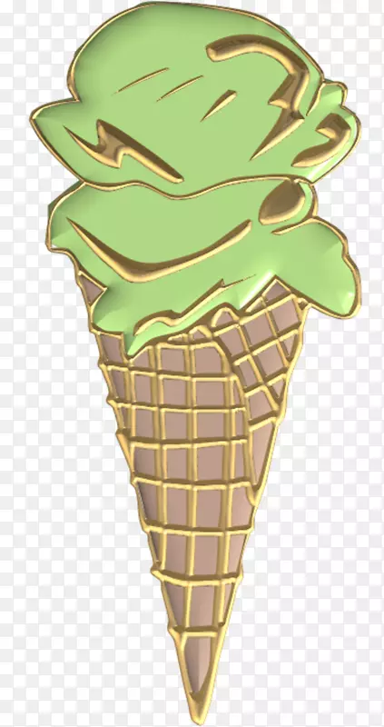 冰淇淋圆锥形中心博客剪贴画-冰淇淋