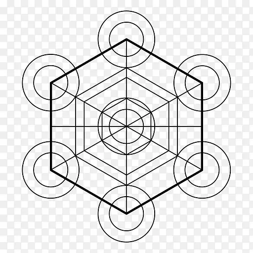 神圣几何立方体Metatron mandala-立方体