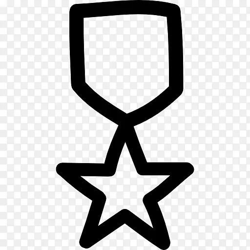 电脑图标五角星章明星