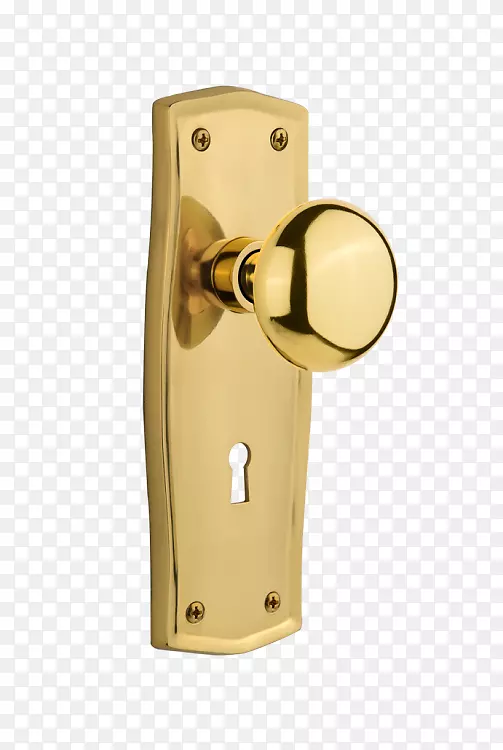 黄铜门把锁孔.黄铜