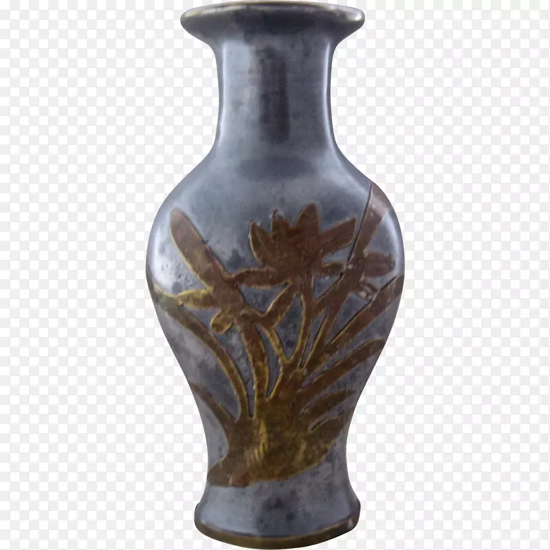 花瓶，白蜡，茶，球童，黄铜陶器.花瓶