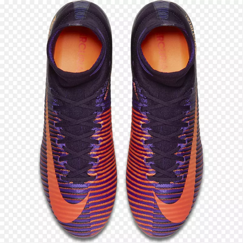 耐克汞蒸气足球靴夹头紫色-耐克