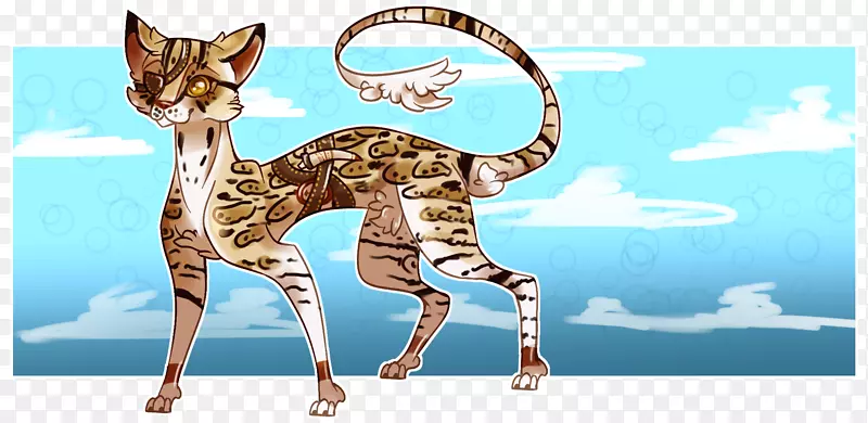 猫科长颈鹿陆生动物尾猫