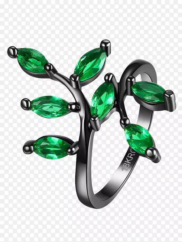 耳环立方氧化锆宝石结婚戒指
